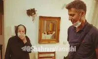 دیدار عادل فردوسی‌پور با مادر زنده‌یاد صدر
