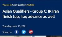 AFC: ایران به خوبی عراق را کنار زد