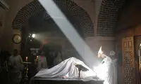 پدیده نجومی نادر در یک کلیسای مصری
