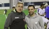 دیدار برانکو و ژاوی بعد از بُرد پرسپولیس