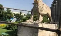 تندیس نبرد گرشاسب میدان حر دست نخورده است