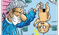 کارتون؛ درخواست ویژه یک نوزاد درباره ختنه!