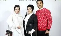 ساره بیات در کنار خواهرش و رضا قوچان‌نژاد
