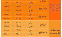 تغییرات نرخ طرح ترافیک در سال ۹۸