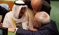 توضیح درمورد عکس دیدار ظریف و امیر کویت
