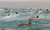 آب تنی‌های دسته جمعی در جزیره قشم