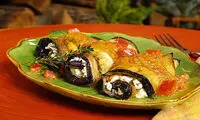 طرز تهیه رول بادمجان و پنیر