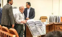 عکس: حمل پرونده زنجانی با سبد چرخ دار!