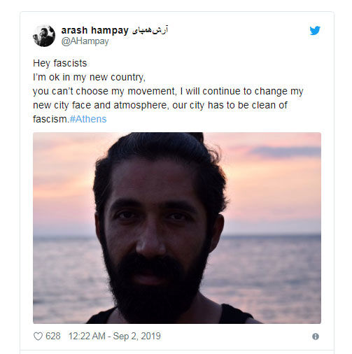 آرش همپای، پناهجوی ایرانی، یونان را بهم ریخت