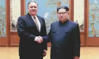 انتشار تصاویر دیدار پامپئو با رهبر کره شمالی