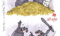 کاریکاتور: تفاوت قبل و بعد از مراسم منصورخان!