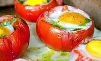 گوجه شکم پر با تخم مرغ، صبحانه ای متفاوت