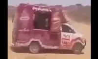 ماشین بستنی‌فروشی وسط میدان نبرد یمن سوژه شد
