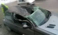 سقوط قندیل در جاده چالوس مصدوم برجای گذاشت
