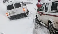 بارش برف سنگین در منطقه اشکورات گیلان
