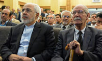 ظریف در مراسم ترحیم ابراهیم یزدی