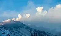 تصاویر جالب از دود حلقه ای یک آتشفشان