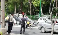 ۴ چرخ پراید در اصفهان به هوا رفت