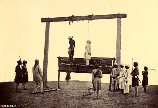عکس: اعدام آزادی خواهان هند