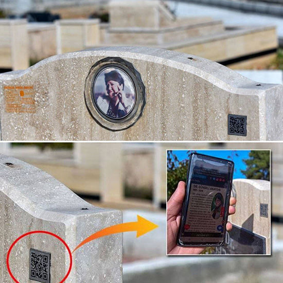 نصب کد کیوآر روی سنگ قبر‌های ترکیه