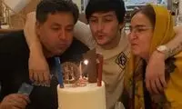 جشن تولد سردار آزمون در کنار خانواده