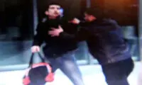 زد و خورد در سخنرانی احمدی‌ نژاد +عکس