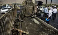 واژگونی تانکر سوخت در کرمانشاه