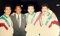 عکس زیرخاکی سرپرست فدراسیون جدید با پله