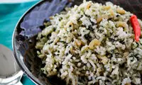 طرز تهیه اسفناج پلو با هویج