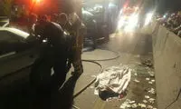 تصادف مرگ‌بار ام‌وی‌ام با ۴٠۵ در جاده خاوران