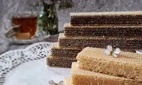 طرز تهیه آسان ویفر خانگی