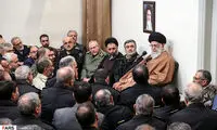 دیدار فرماندهان نیروی انتظامی با رهبر انقلاب
