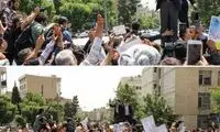 احمدی‌نژاد پس از ثبت‌نام در جمع هوادارانش
