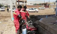 امدادرسانی آتش‌نشانان در مناطق سیل‌زده