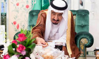 عکس: افطاری پادشاه عربستان سعودی