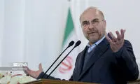 عکسی از گفتگوی قالیباف با دختر سردار سلیمانی