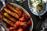 طرز تهیه غذای ساده و کم‌خرج  با گوجه و کدو 