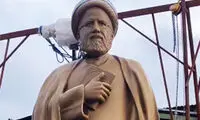 پل شهید رئیسی اردبیل با مجسمه رئیس‌جمهور کامل شد