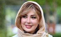 نیوشا ضیغمی با یک استایل آبی جلب‌توجه کرد