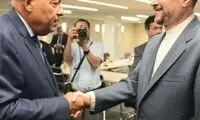 قابی از دیدار وزرای خارجه ایران و مصر در نیویورک