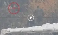 شکار سرباز اوکراینی از فاصله ۱۲۰۰ متری 