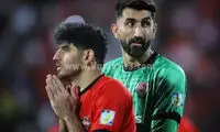 پوستر قهرمانی تراکتور با حضور بیرانوند
