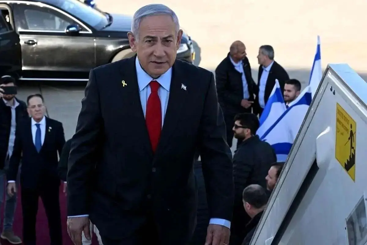 اسکورت سنگین نتانیاهو در بدو ورود به واشنگتن دی سی