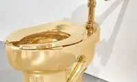 فروش توالت فرنگی که از 100 کیلو طلای 18 عیار ساخته شده است