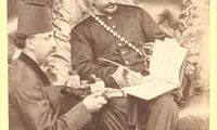 عکسی از ناصرالدین ‌شاه در آتلیه عکاسان لندن