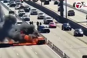انفجار خودرو در یک بزرگراه در ایالت فلوریدا