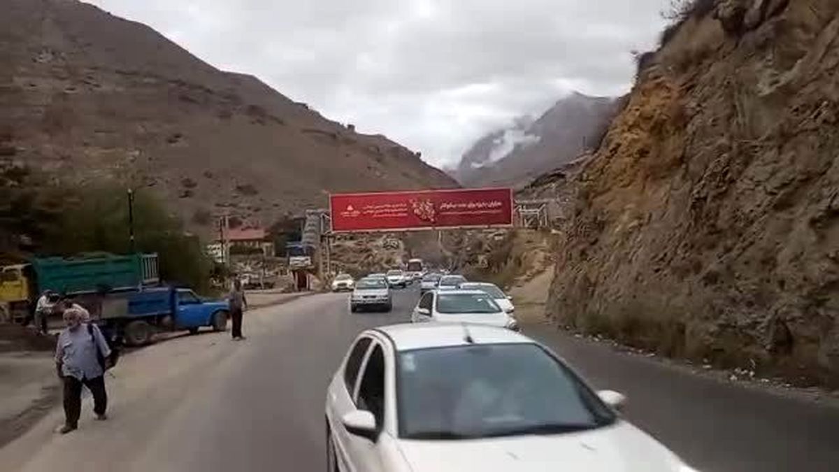 یکطرفه شدن مقطعی محور هراز از دقایقی قبل
