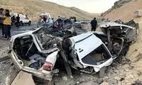 نمایی از عجیب‌ترین تصادف سال در یک جاده