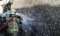 آتش سوزی در خیابان مولوی تهران
