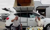 در سبزوار یک خودروی چینی تبدیل به خانه شد